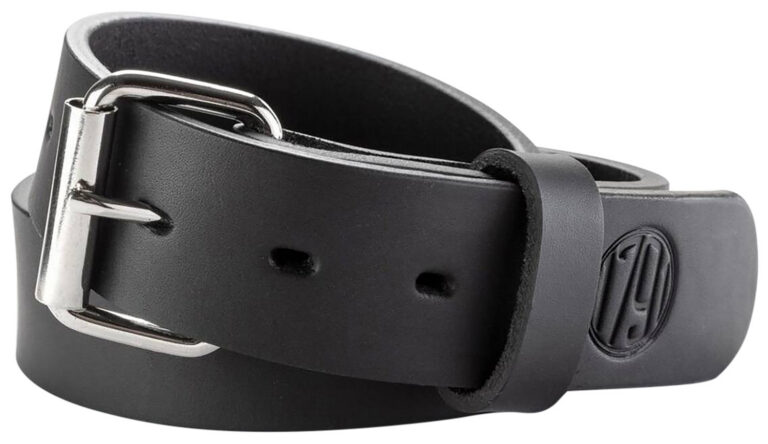 1791 Gunleather BLT014448SBLA 01 Gun Belt Stealth Black Leather 44/48 1.50" Wide Buckle Closure