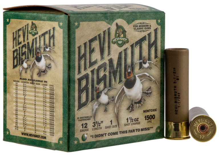 Hevishot 14501 Hevi-Bismuth Waterfowl 12 Gauge 3.50" 1 1/2 oz 1 Shot 25 Bx/ 10 C