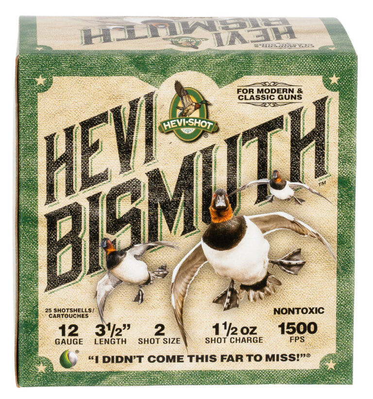 Hevishot 14502 Hevi-Bismuth Waterfowl 12 Gauge 3.50" 1 1/2 oz 2 Shot 25 Bx/ 10 C