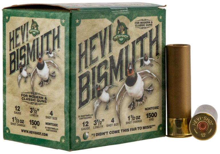Hevishot 14504 Hevi-Bismuth Waterfowl 12 Gauge 3.50" 1 1/2 oz 4 Shot 25 Bx/ 10 C