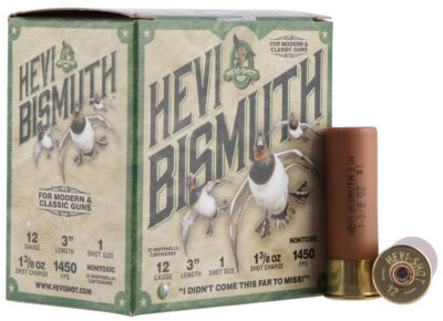 HEVI-Shot HS14001 HEVI-Bismuth  12Gauge 3″ 1 3/8oz Bismuth 1Shot 25 Per Box/10 Case