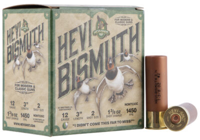 HEVI-Shot HS14002 HEVI-Bismuth  12Gauge 3″ 1 3/8oz Bismuth 2Shot 25 Per Box/10 Case