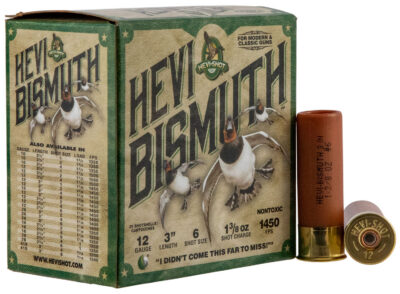 HEVI-Shot HS14006 HEVI-Bismuth  12Gauge 3″ 1 3/8oz Bismuth 6Shot 25 Per Box/10 Case