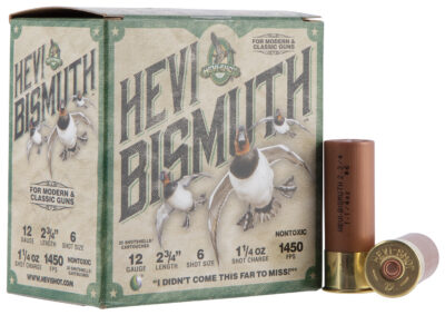 HEVI-Shot HS14706 HEVI-Bismuth  12Gauge 2.75″ 1 1/4oz Bismuth 6Shot 25 Per Box/10 Case