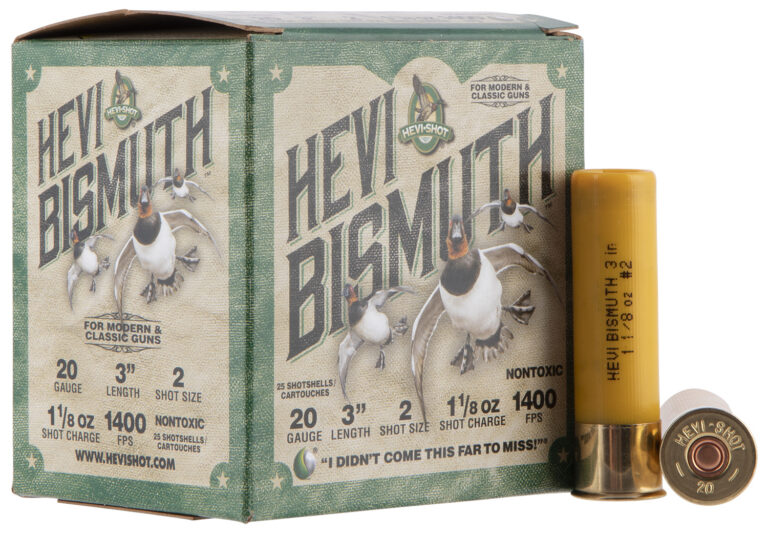 Hevishot 17002 Hevi-Bismuth Waterfowl 20 Gauge 3" 1 1/8 oz 2 Shot 25 Bx/ 10 Cs