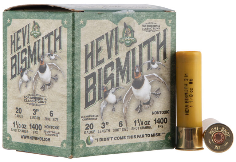 Hevishot 17006 Hevi-Bismuth Waterfowl 20 Gauge 3" 1 1/8 oz 6 Shot 25 Bx/ 10 Cs