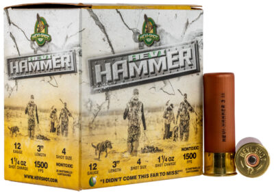 HEVI-Shot HS28004 HEVI-Hammer  12Gauge 3″ 1 1/4oz 4Shot 25 Per Box/10 Case