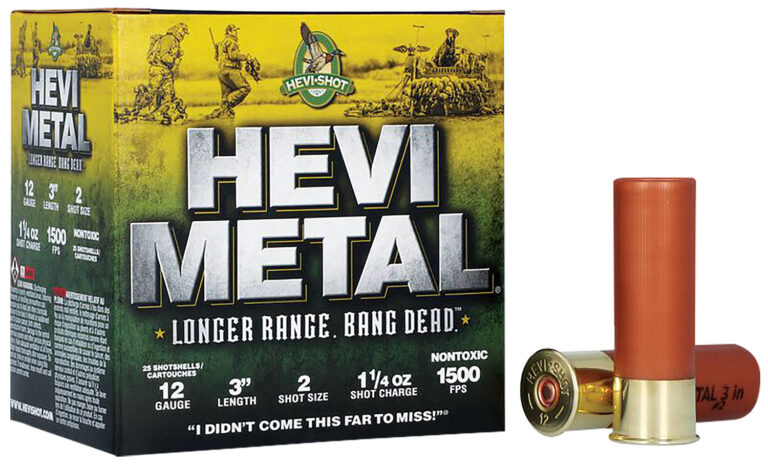 Hevishot 38002 Hevi-Metal Longer Range 12 Gauge 3" 1 1/4 oz 2 Shot 25 Bx/ 10 Cs