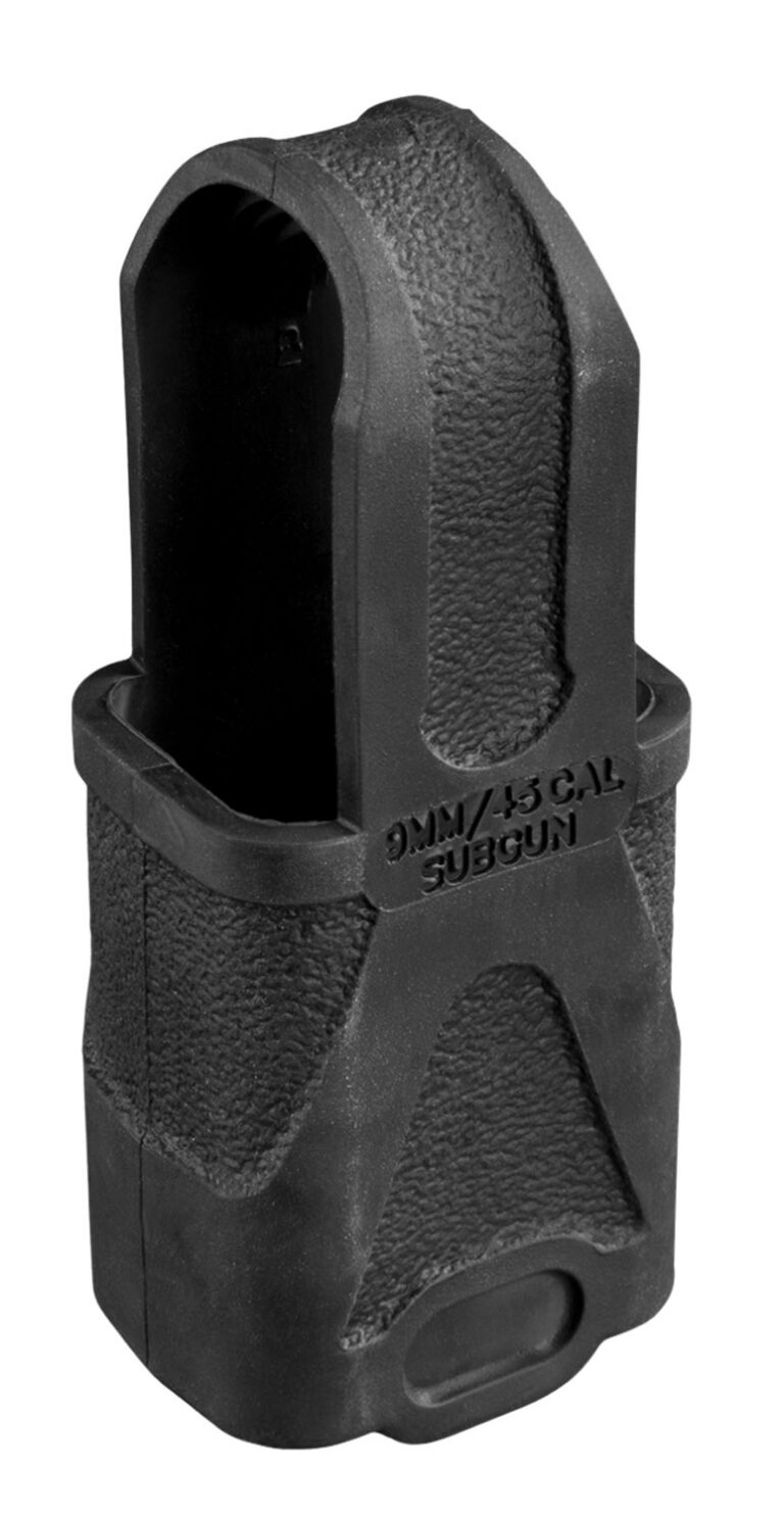 Magpul MAG003-BLK Original Magpul Made of Rubber w/ Black Finish for 9mm Subgun Mags/ 3 Per Pack
