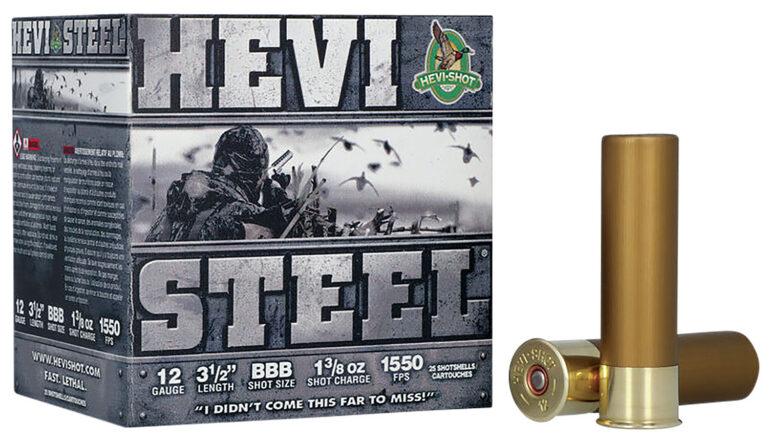 Hevishot 65888 Hevi-Steel  12 Gauge 3.5" 1 3/8 oz BBB Shot 25 Bx/ 10 Cs
