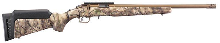 Ruger 8373 American Rimfire Standard 22 Mag 9+1 18" GoWild Camo I-M Brush Bronze