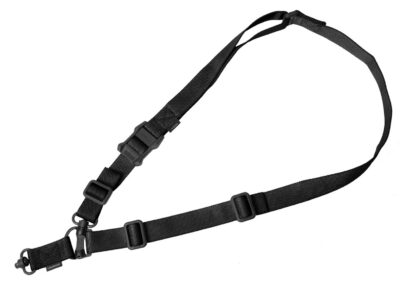 Magpul MAG518-BLK MS4 Sling GEN2 made of Black Nylon Webbing with 1.25″ W, Adjustable One-Two Point Design & 2 QD Push Button Swivels for AR Platforms