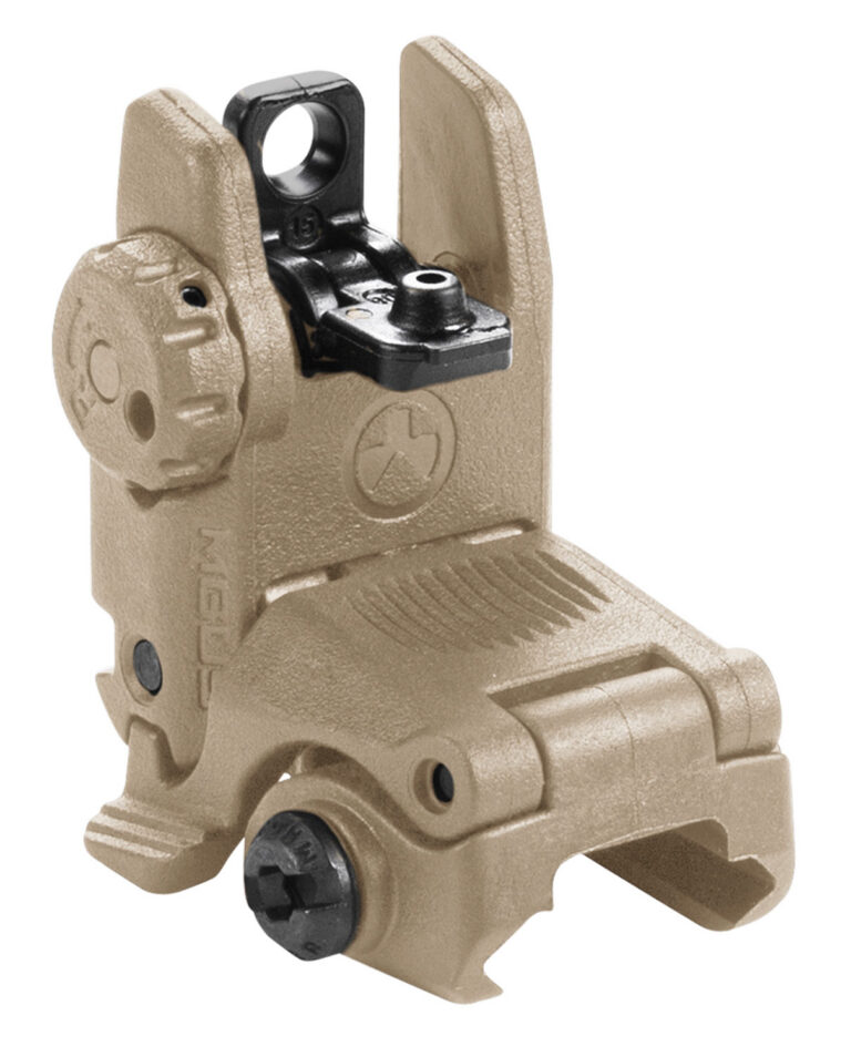AR-15  MBUS GEN 2 TACTICAL REAR SIGHT MBUS REAR SIGHT FLIP-UP POLYMER FOR AR-15 FDE