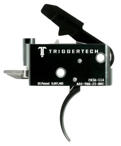 TriggerTech AROTBB25NNC Adaptable Primary  AR Black Two-Stage Traditional Curved