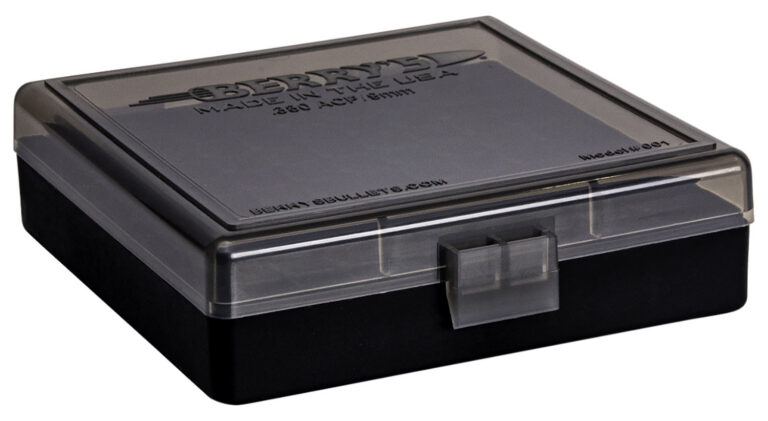 Berry's 41236 Ammo Box 9mm/380ACP Smoke/Black Polypropylene 100rd