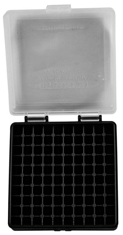 Berry’s 63600 Ammo Box  22LR Clear/Black Polypropylene 100rd