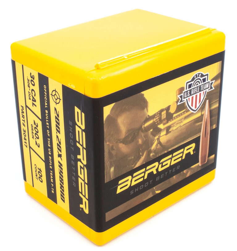 HYBRID TARGET 30 CALIBER (0.308'') HYBRID BOAT TAIL BULLETS HYBRID TARGET 30 CALIBER (0.308'') 200.20X HYBRID BT 100/BOX