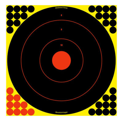 BIRCHWOOD CASEY SHOOT-N-C 17.25″ BULL’S-EYE TARGET – 12-PK