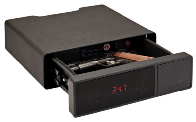 Hornady 98215 Rapid Safe Night Guard RFID Access Code Key Entry Black Steel Holds 1 Handgun 3″ H x 12″ W x 10.50″ D