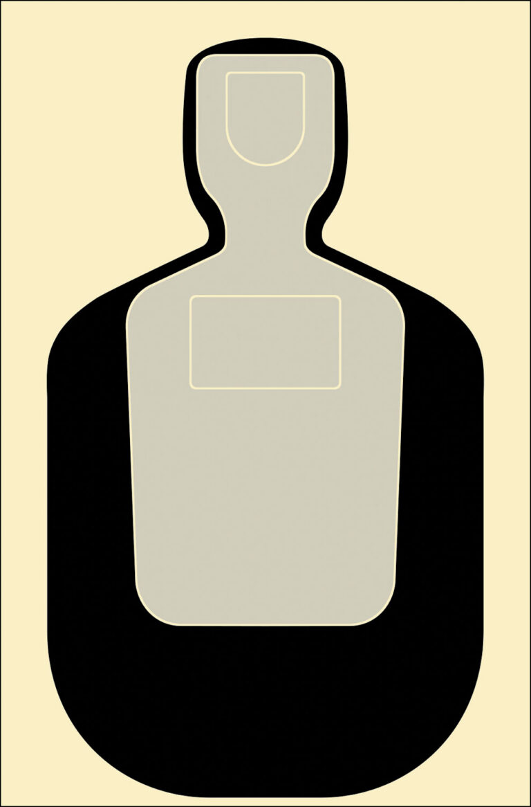 ACTION TARGET INC TQ-19-100 TQ-19 Qualification Target Hanging Paper 24" x 45" S