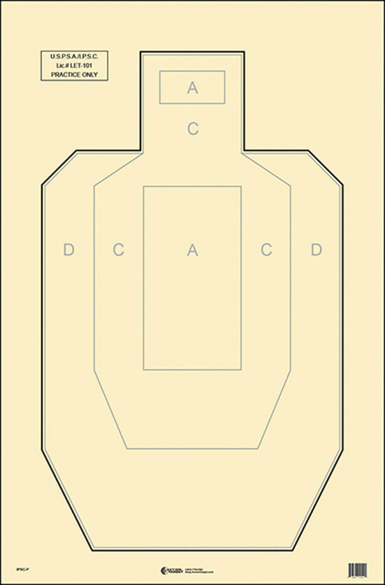 ACTION TGT USPSA PAPER 100PK