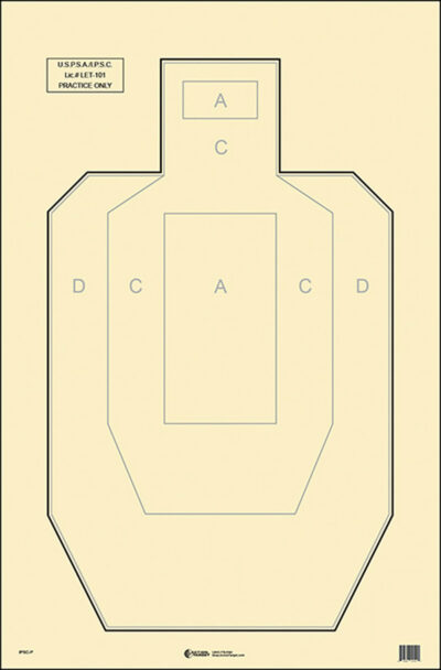 ACTION TGT USPSA PAPER 100PK