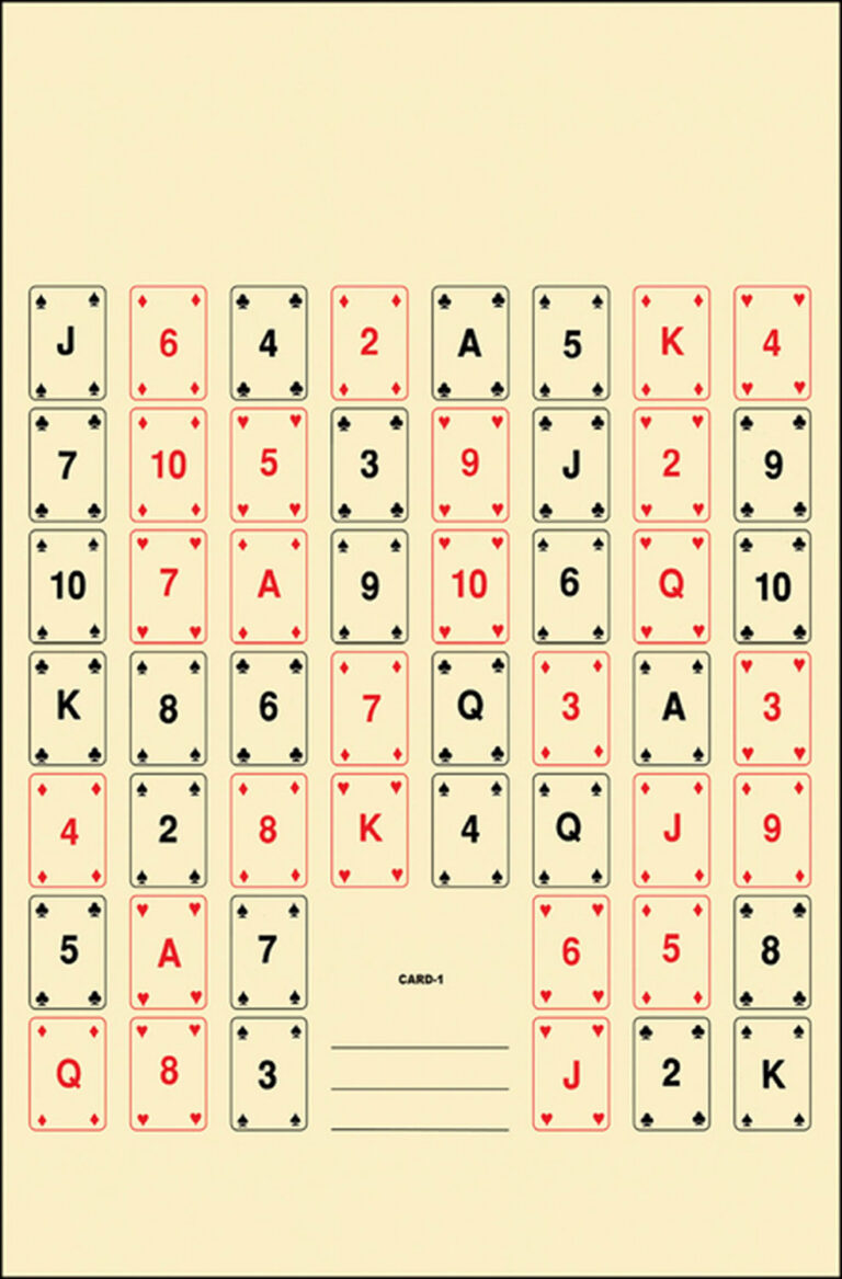 Action Target CARD1100 Entertainment 52 Playing Cards Paper 22.50" x 24" Multi-Color 100 Per Box