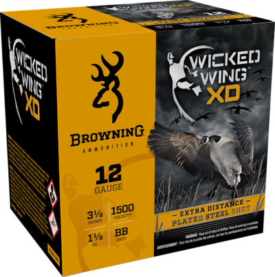 Browning Ammo B193411240 Wicked Wing XD  12Gauge 3.50″ 1 1/2oz BBShot 25 Per Box/10 Case