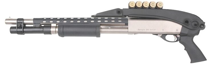 Advanced Technology TFS0600 Shotforce Shotgun Stock Top Folding Black Synthetic for Moss 12/20 GA, Rem 870 12 GA, Win 12/20 GA