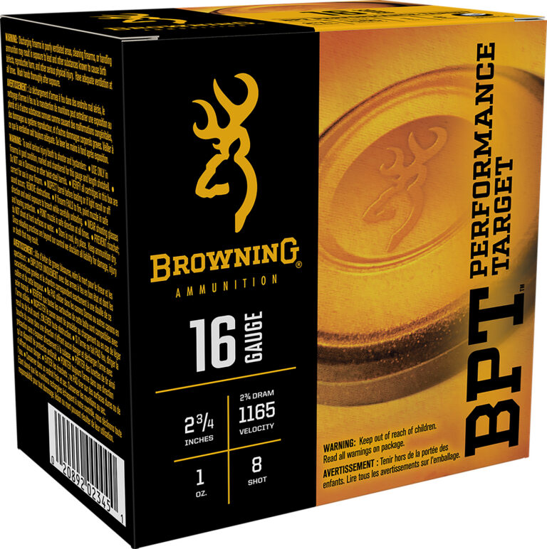 Browning Ammo B193611628 BPT  16 Gauge 2.75" 1 oz 8 Shot 25 Bx/ 10 Cs