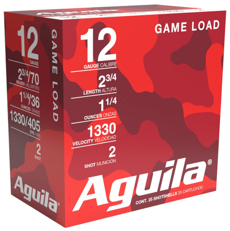 Aguila 1CHB1202 Field 12 Gauge 2.75" 1 1/4 oz 2 Shot 25 Bx/ 10 Cs