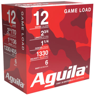 Aguila High Velocity Shotgun Game Load 12 ga. 2.75 in. 1 1/4 oz. 6 Shot 25 rd.