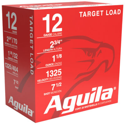 Aguila 1CHB1246 Competition  12 Gauge 2.75″ 1 1/8 oz 7.5 Shot 25 Bx/ 10 Cs