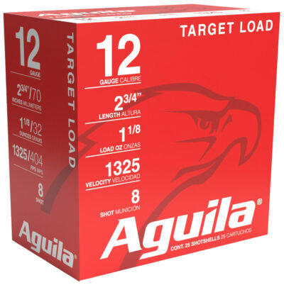 Aguila 1CHB1248 Competition  12 Gauge 2.75″ 1 1/8 oz 8 Shot 25 Bx/ 10 Cs