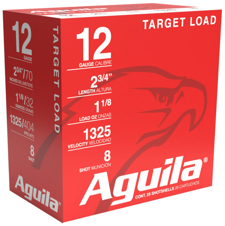 Aguila 1CHB1248 Competition 12 Gauge 2.75" 1 1/8 oz 8 Shot 25 Bx/ 10 Cs