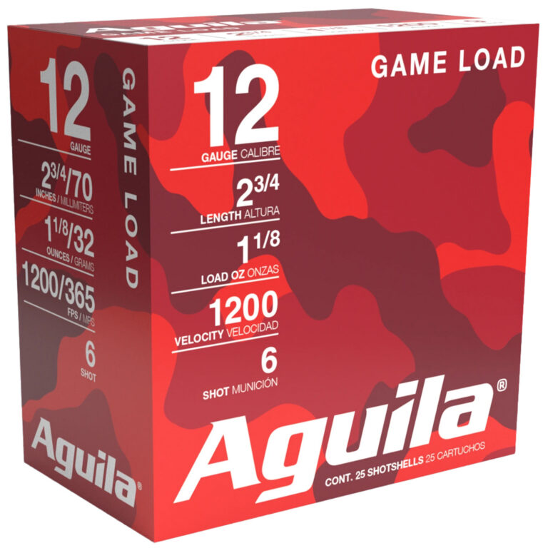Aguila 1CHB1216 Field  12 Gauge 2.75" 1 1/8 oz 6 Shot 25 Bx/ 10 Cs