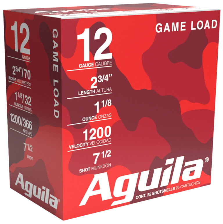 Aguila 1CHB1217 Field 12 Gauge 2.75" 1 1/8 oz 7.5 Shot 25 Bx/ 10 Cs