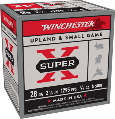 Winchester Ammo X286 Super X Heavy Game Load High Brass 28Gauge 2.75″ 3/4oz 6Shot 25 Per Box/10 Case