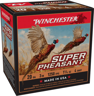 Winchester Ammo X203PH4 Super Pheasant Magnum High Brass 20Gauge 3″ 1 1/4oz 4Shot 25 Per Box/10 Case
