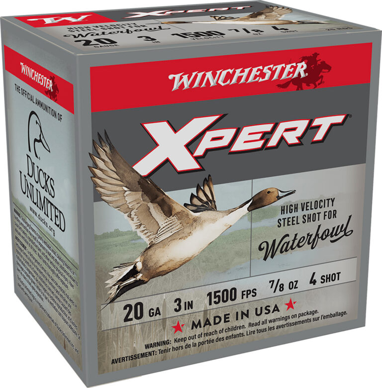 XPERT HV AMMO 20 GAUGE 3'' 7/8 OZ #4 STEEL SHOT XPERT WATERFOWL 20 GAUGE 3'' 7/8 OZ #4 SHOT 25/BOX