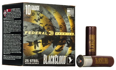 FEDERAL PREMIUM BLACK CLOUD WATERFOWL SS 10GA 3-1/2″ 1-5/8OZ BB AMMO 25RD