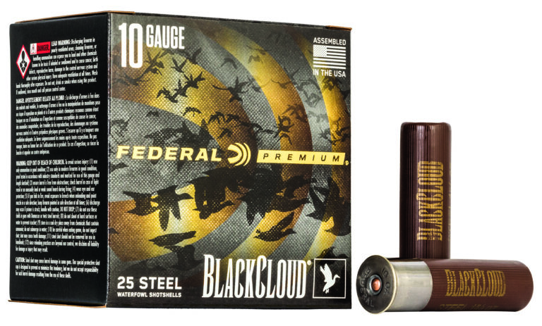 FEDERAL PREMIUM BLACK CLOUD WATERFOWL SS 10GA 3-1/2" 1-5/8OZ BB AMMO 25RD
