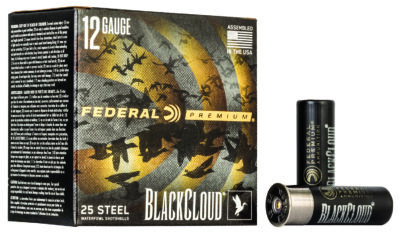 Federal PWBX142BB Black Cloud FS 12Gauge 3″ 1 1/4oz BBShot 25 Per Box/10 Case