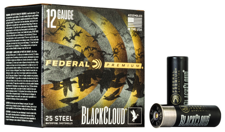 BLACK CLOUD FS STEEL 12 GAUGE 3'' #4 SHOT SHOTGUN AMMO BLACK CLOUD FS STEEL 12 GAUGE 3'' 1-1/4OZ #4 SHOT 25/BOX
