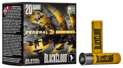 Federal Premium Black Cloud Waterfowl Shotgun Ammo 20 ga. 3 in. 1 oz. 2 Shot 25 rd.