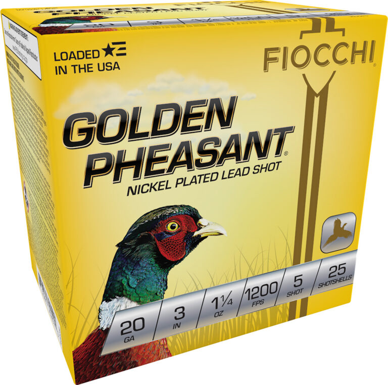Fiocchi 203GP5 Extrema Golden Pheasant 20 Gauge 3" 1 1/4 oz 5 Shot 25 Bx/ 10 Cs
