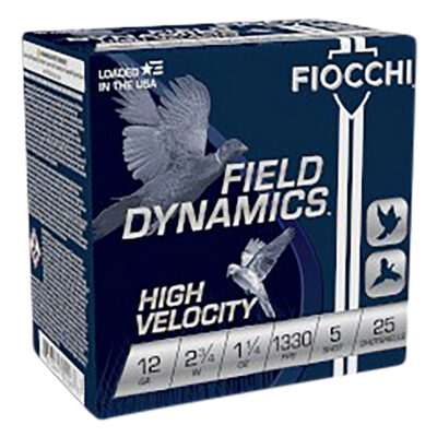 UPLAND GAME 12 GAUGE 2-3/4” # 5 SHOT SHOTGUN AMMO UPLAND GAME 12 GAUGE 2-3/4” 1-1/4OZ #5 SHOT 25/BOX