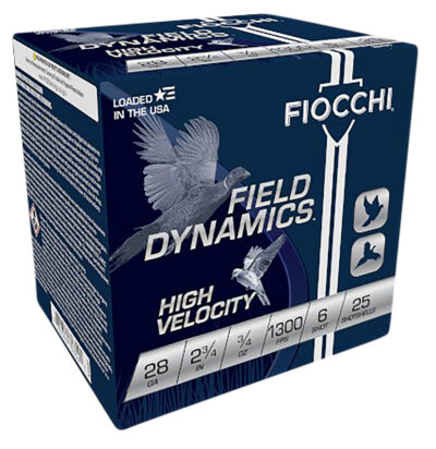 UPLAND GAME 28 GAUGE 2-3/4” #6 SHOT SHOTGUN AMMO UPLAND GAME 28 GAUGE 2-3/4” 3/4OZ #6 SHOT 25/BOX
