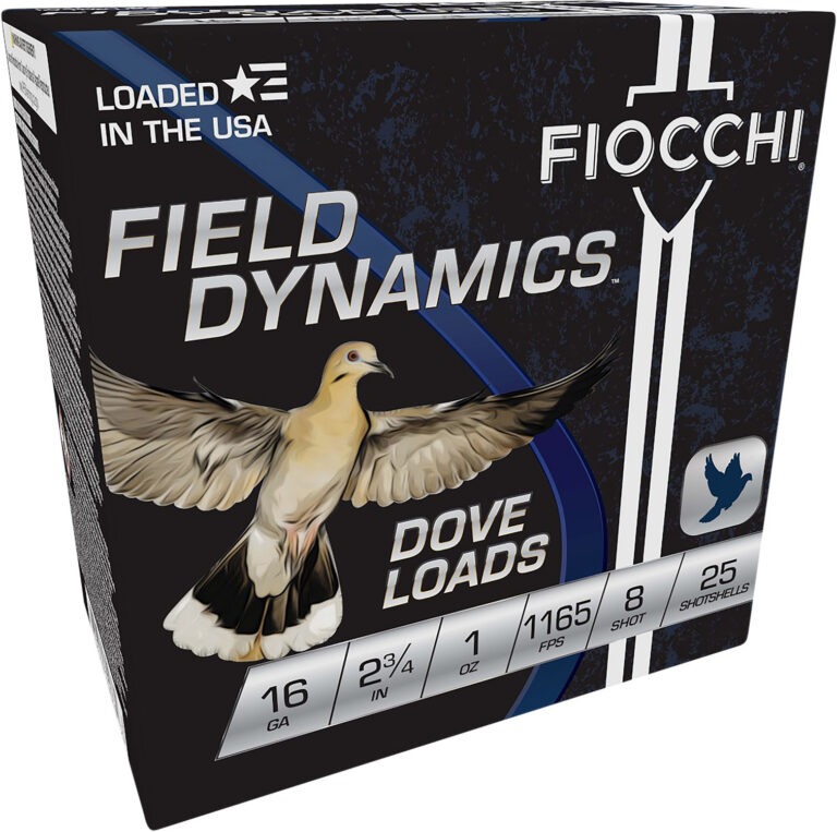 Fiocchi 16GT8 Shooting Dynamics Dove Loads 16 Gauge 2.75" 1 oz 8 Shot 25 Bx/ 10