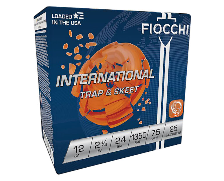 Fiocchi International 12ga 2.75'' 24 Gram #7.5 25/bx WHITE RINO INTERNATIONAL 12 GA 2-3/4'' 24 GM #7.5 SHOT 25/BOX